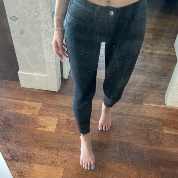 L’Agence waxed navy blue skinny jeans ‘25’ - Picture 12 of 12